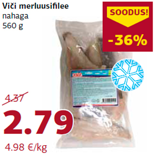 Allahindlus - Viči merluusifilee