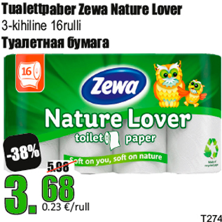 Allahindlus - Tualettpaber Zewa Nature Lover