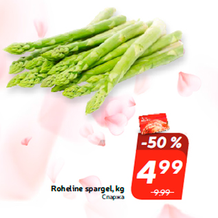 Allahindlus - Roheline spargel, kg