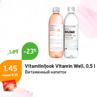 Allahindlus - Vitamiinijook Vitamin Well, 0,5 l