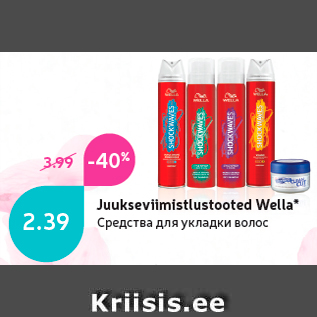 Allahindlus - Juukseviimistlustooted Wella*