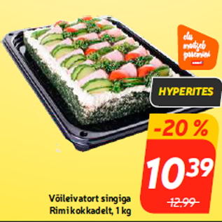 Allahindlus - Võileivatort singiga Rimi kokkadelt, 1 kg