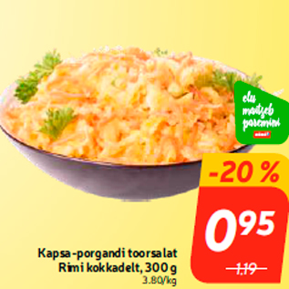 Скидка - Капустно-морковный салат от повара Rimi , 300 г