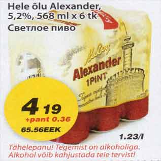 Allahindlus - Hele õlu Alexander