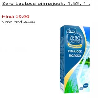 Allahindlus - Zero Lactose piimajook