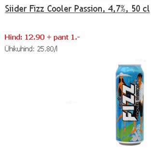 Allahindlus - Siider Fizz Cooler Passion