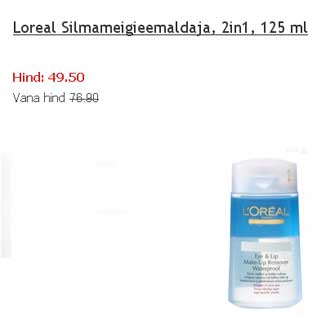 Allahindlus - Loreal Silmameigieemaldaja