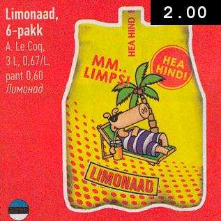 Allahindlus - Limonaad, 6-pakk