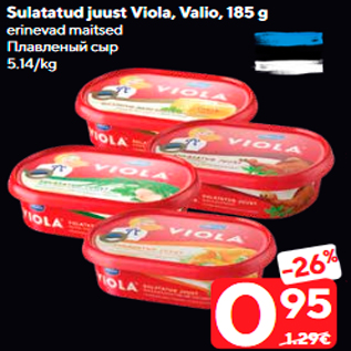 Allahindlus - Sulatatud juust Viola, Valio, 185 g