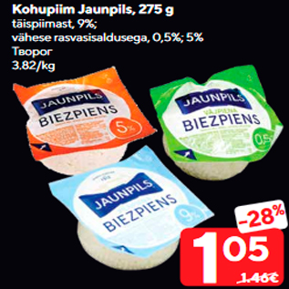 Allahindlus - Kohupiim Jaunpils, 275 g