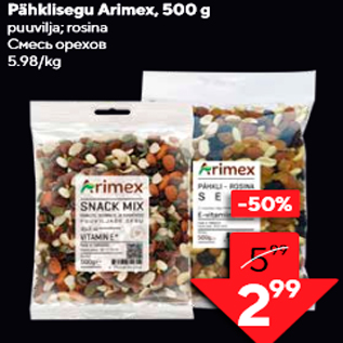 Allahindlus - Pähklisegu Arimex, 500 g