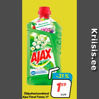 Allahindlus - Üldpuhastusvahend Ajax Floral Fiesta, 1 l*