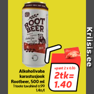 Скидка - Безалкогольный напиток Rootbeer, 500 м