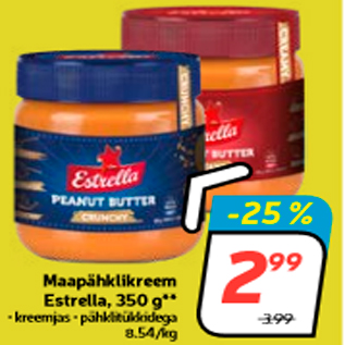 Allahindlus - Maapähklikreem Estrella, 350 g**