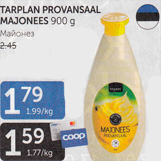 Allahindlus - TARPLAN PROVANSAAL MAJONEES 900 G