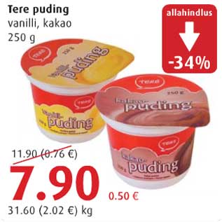 Allahindlus - Tere puding