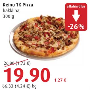 Allahindlus - Reinu TK Pizza hakkliha