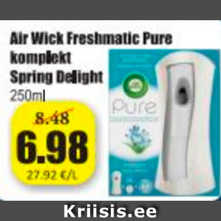 Allahindlus - Air Wick Freshmatic Pure komplekt Spring Delight 250 ml