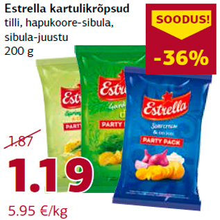 Скидка - Картофельные чипсы