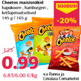Allahindlus - Cheetos maisisnäkid