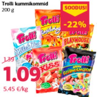 Allahindlus - Trolli kummikommid 200 g