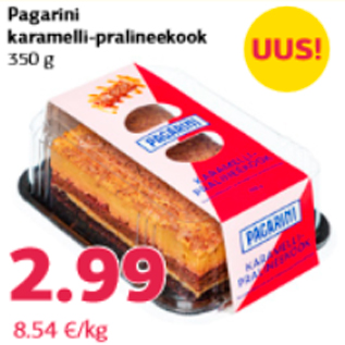 Allahindlus - Pagarini karamelli-pralineekook 350 g