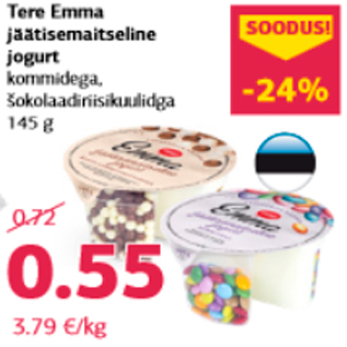 Allahindlus - Tere Emma jäätisemaitseline jogurt