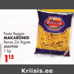 Allahindlus - Pasta Reggia Makaronid