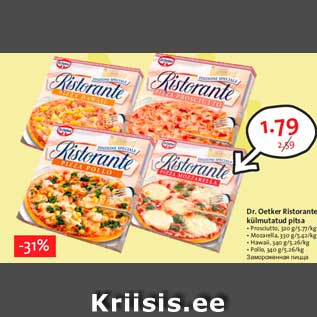 Allahindlus - Dr. Oetker Ristorante külmutatud pitsa