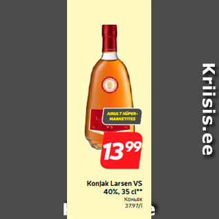 Allahindlus - Konjak Larsen VS 40%, 35 cl**