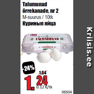 Allahindlus - Talumunad õrrekanade, nr 2