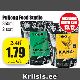 Allahindlus - Puljong Food Studio