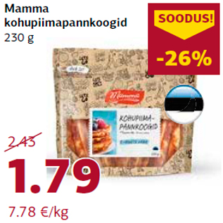 Allahindlus - Mamma kohupiimapannkoogid 230 g