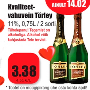 Скидка - Качественное игристое вино Törley