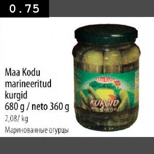 Скидка - Маринованные огурцы