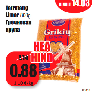 Allahindlus - Tatratang Limor 800g