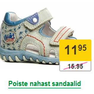 Allahindlus - Poiste nahast sandaalid