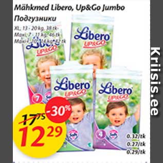 Allahindlus - Mähkmed Libero, Up&GO Jumbo