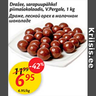 Скидка - Драже, лесной орех в молочном шоколаде