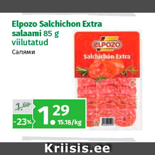 Allahindlus - Elpozo Salchichon Extra salaami