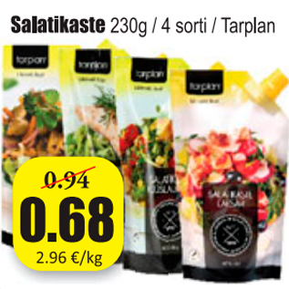 Allahindlus - Salatikaste 230 g / 4 sorti / Tarplan