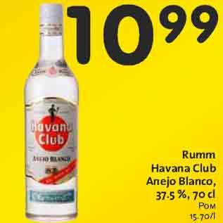 Allahindlus - Rumm Havana Club Anejo Blanco, 37.5 %, 70 cl