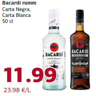 Allahindlus - Bacardi rumm