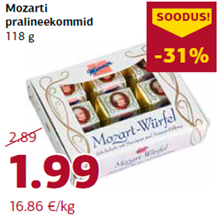 Скидка - Пралине-конфеты Mozart 118 г