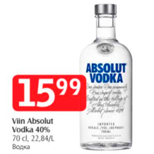 Allahindlus - Viin Absolut Vodka