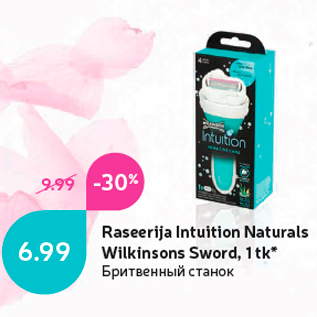 Allahindlus - Raseerija Intuition Naturals Wilkinsons Sword, 1 tk*