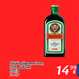 Allahindlus - Liköör Jägermeister