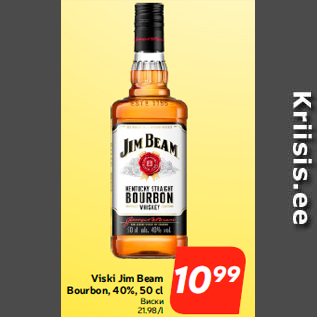 Allahindlus - Viski Jim Beam Bourbon, 40%, 50 cl