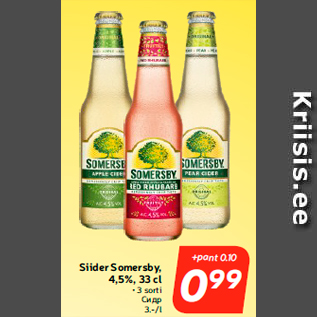 Allahindlus - Siider Somersby, 4,5%, 33 cl