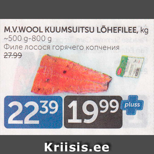 Allahindlus - M.V.WOOL KUUMSUITSU LÕHEFILEE, KG